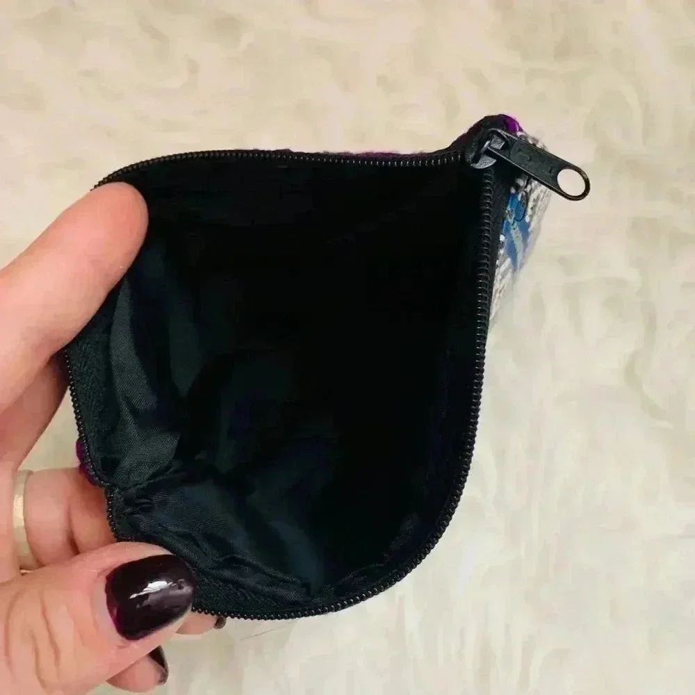 Huipil flower makeup bag